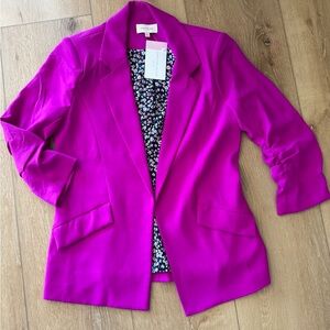 Skies Are Blue Vibrant Fuchsia Blazer